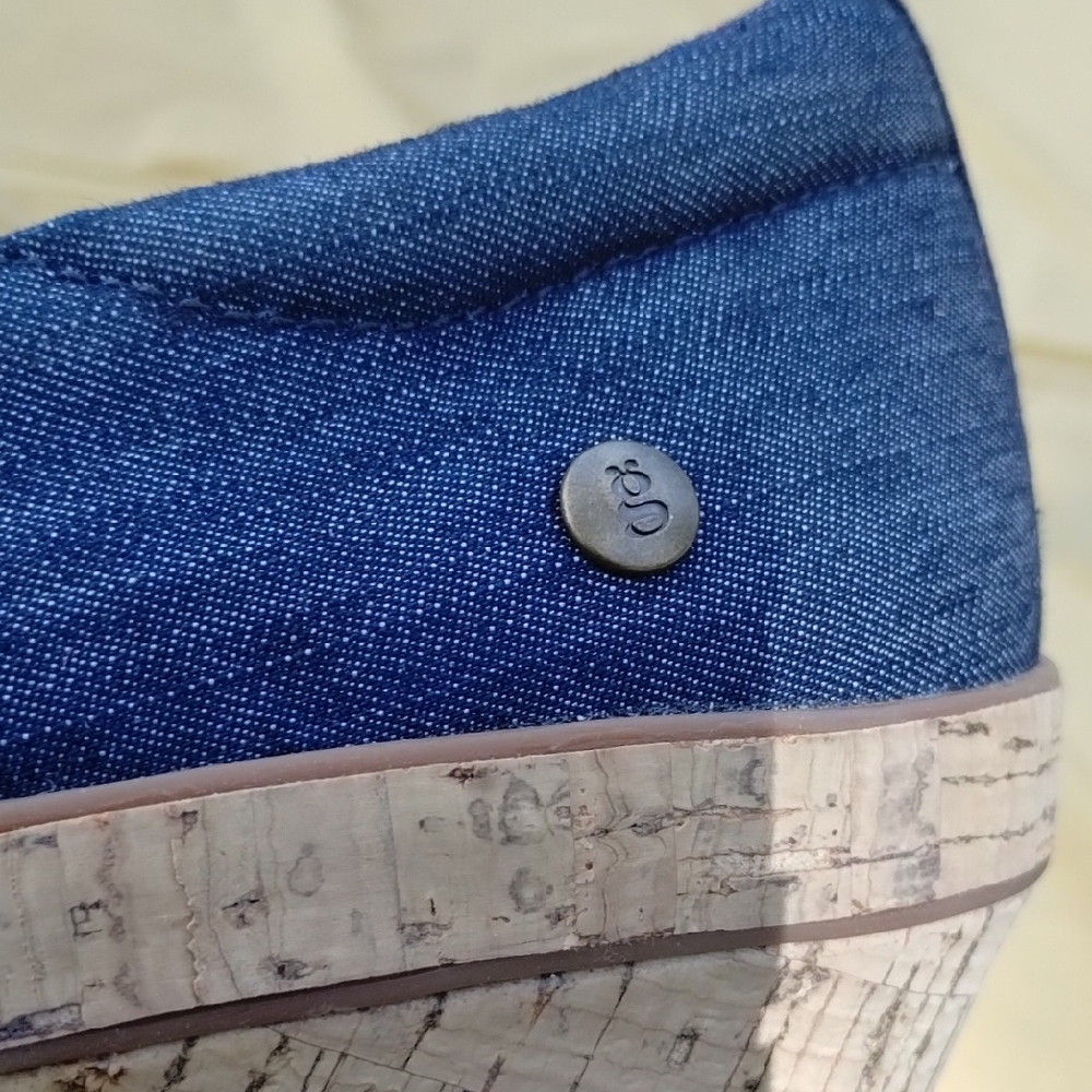 Grasshoppers Denim Blue Women's Flats - Picture 3 of 11